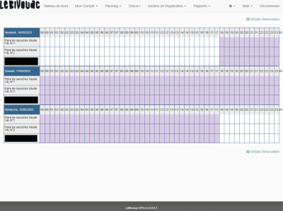 Création réservation : vérification