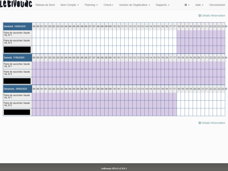 Création réservation : vérification Création réservation : vérification